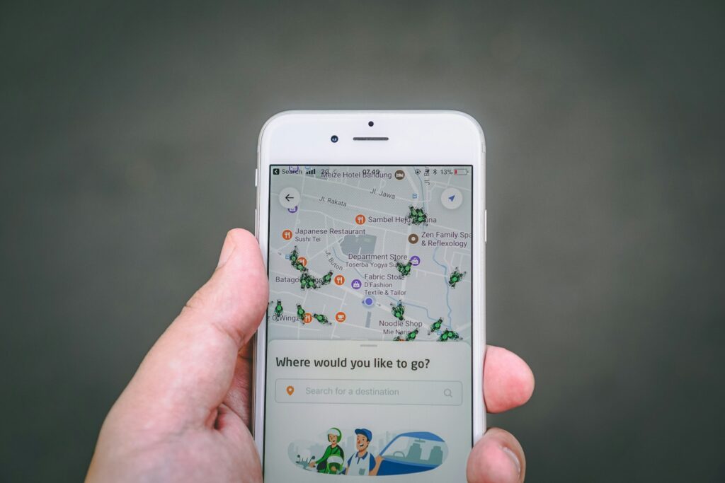 travel app on iphone